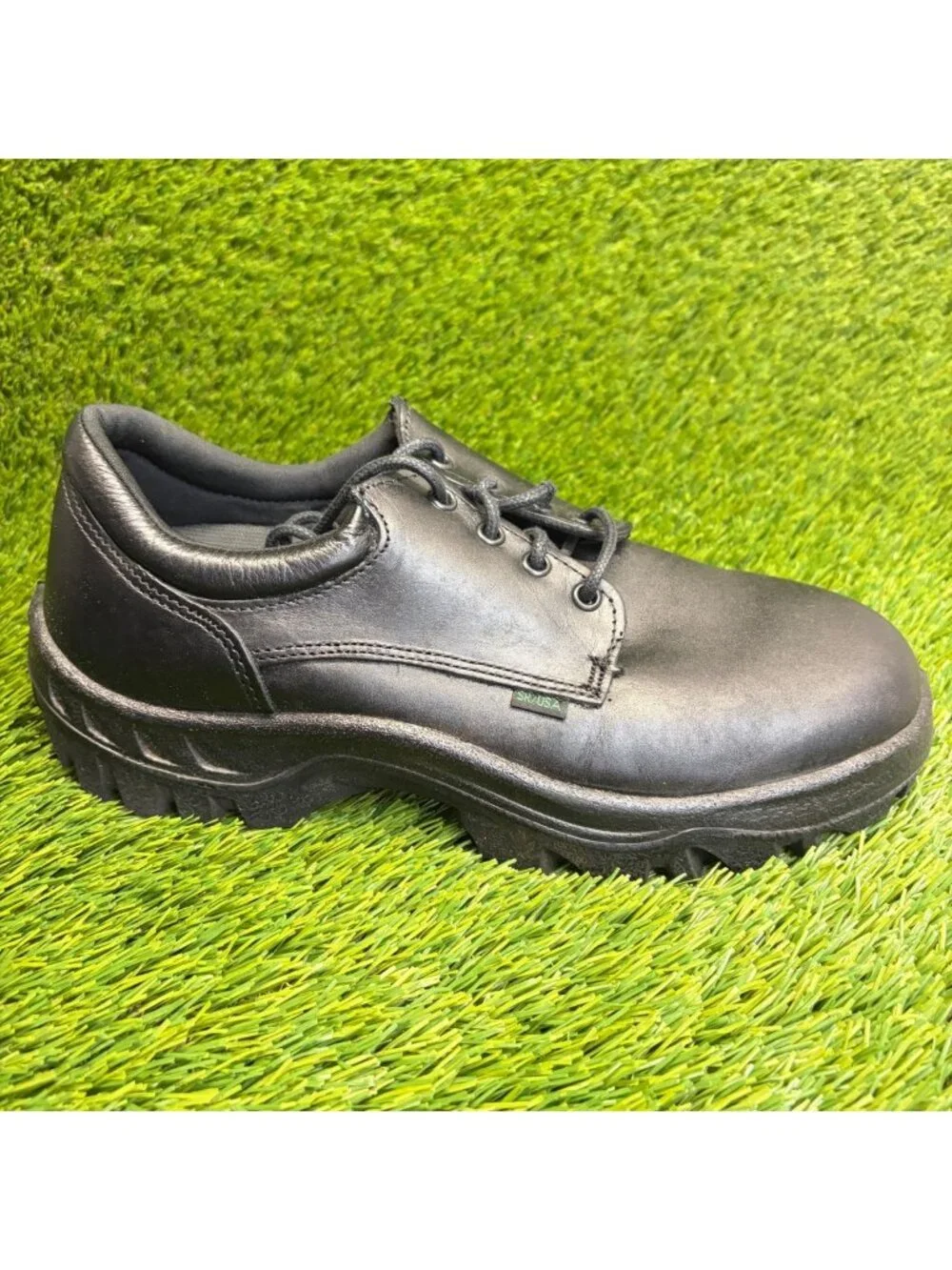 Rocky TMC 5000 Mens Size 9.5E Black Leather Slip-Resistant Oxford Work Shoes